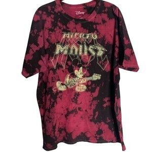 DISNEY MICKEY MOUSE TIE DYE T-SHIRT LARGE gently used